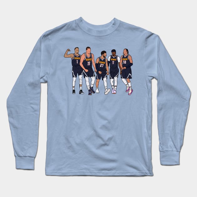 MPJ, Jokic, Murray, KCP & Air Gordon Long Sleeve T-Shirt by rattraptees